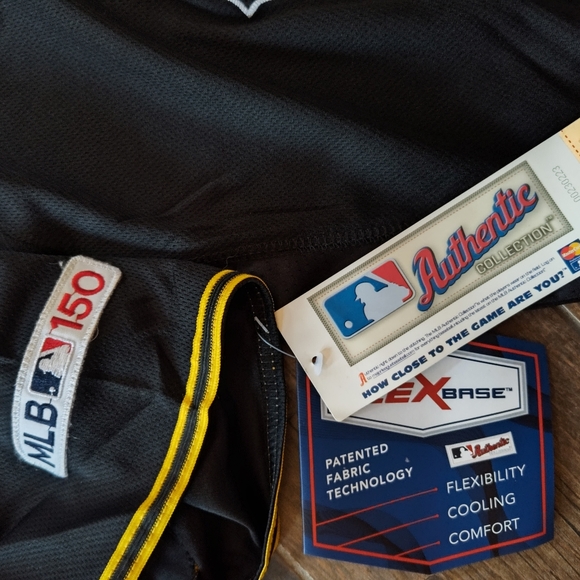 Majestic Pittsburgh Pirates Gregory Polanco with MLB 150 year patch - Picture 3 of 3